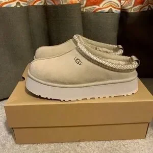 Ugg Tazz Tasman Platform Slippers Beautiful Mustard Seed